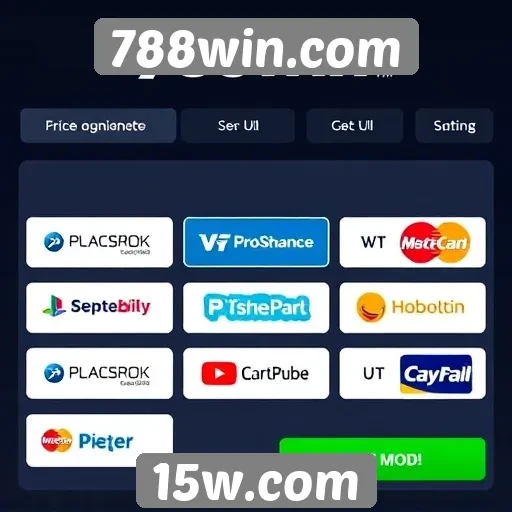 Opções de pagamento e saque no 788win